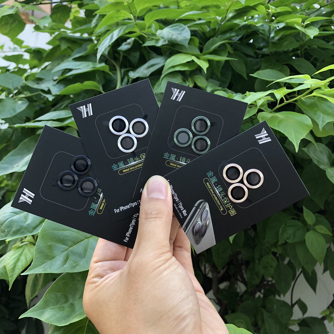 Combo 3 vòng bảo vệ camera iphone 11pro/ 11pro max - chống bụi, hạn chế vân tay & mờ camera