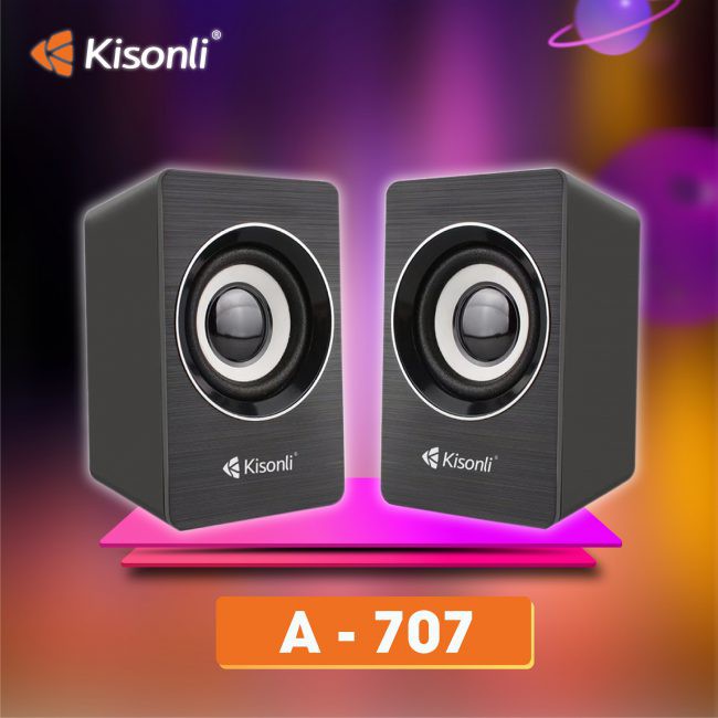 Loa vi tính 2.0 cao cấp kisonli a-707 âm thanh cực hay cổng usb loa máy tính laptop bán chạy