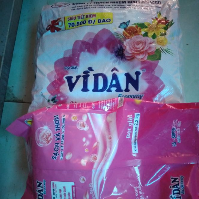Bột Giặt Vì Dân 2kg2 tiết kiệm 10k