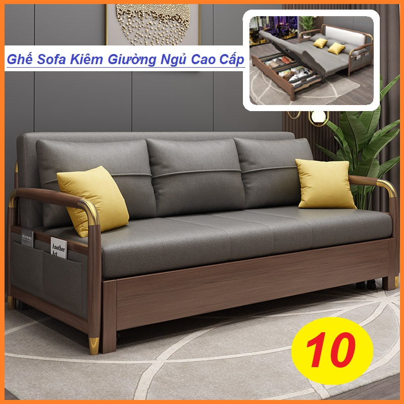 [Cao Cấp] Ghế Sofa Giường Đa Năng KT 1m6 x 1m90 - Ghế Sofa Phòng Khách Kiêm Giường Sofa Đa Năng, Giường Sofa Gấp Gọn Kiêm Ghế