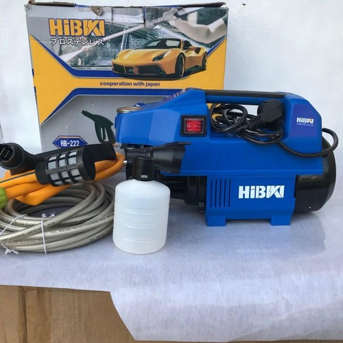 Máy rửa xe cao cấp hibiki hb 222 made in thái lan, 1680w, 12 lít/ phút, 11 mpa. dây đồng chịu nhiệt, vòi xịt chỉnh được tia tròn