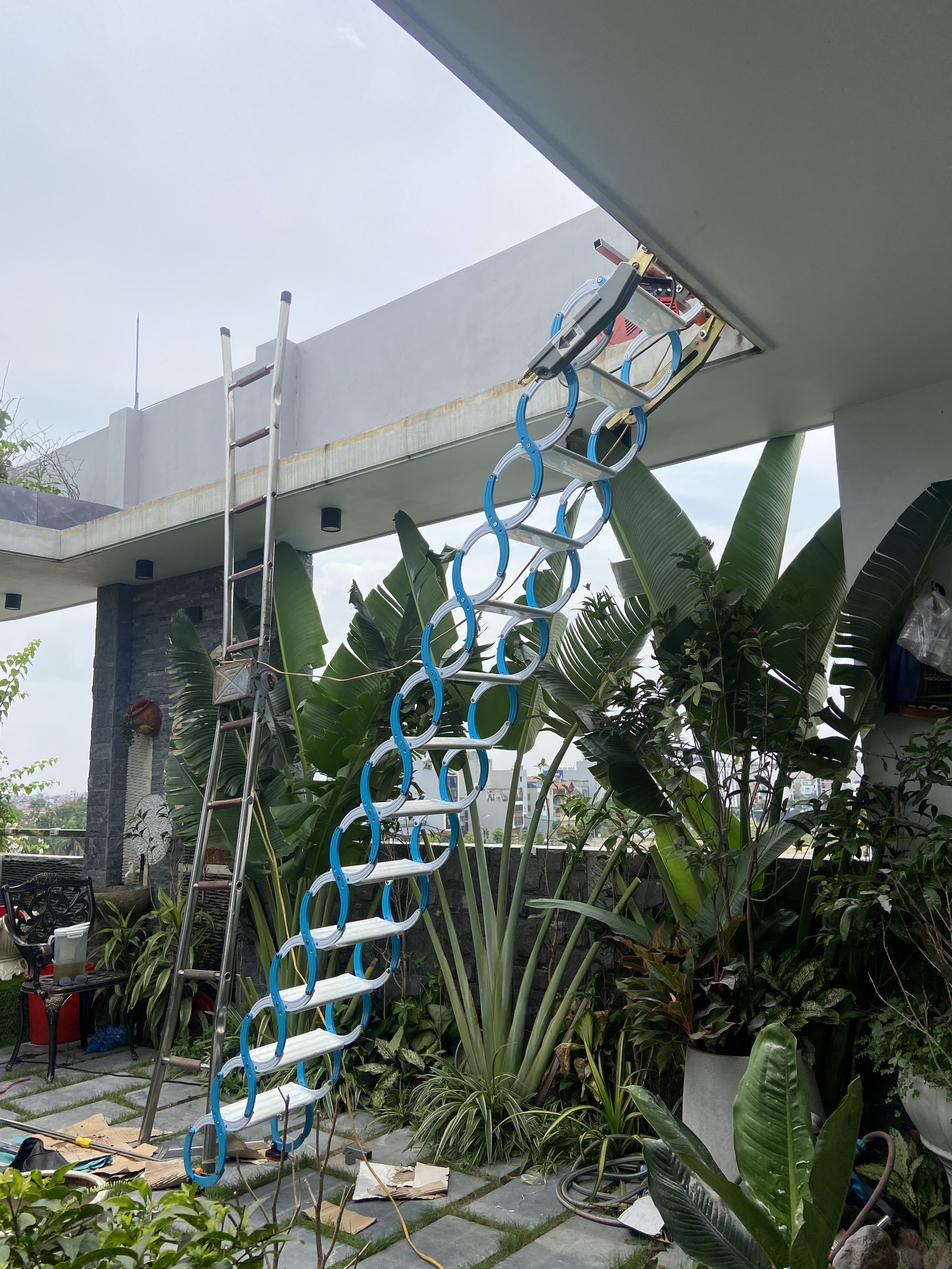 Thang xếp gọn gác lửng - thang gác mái