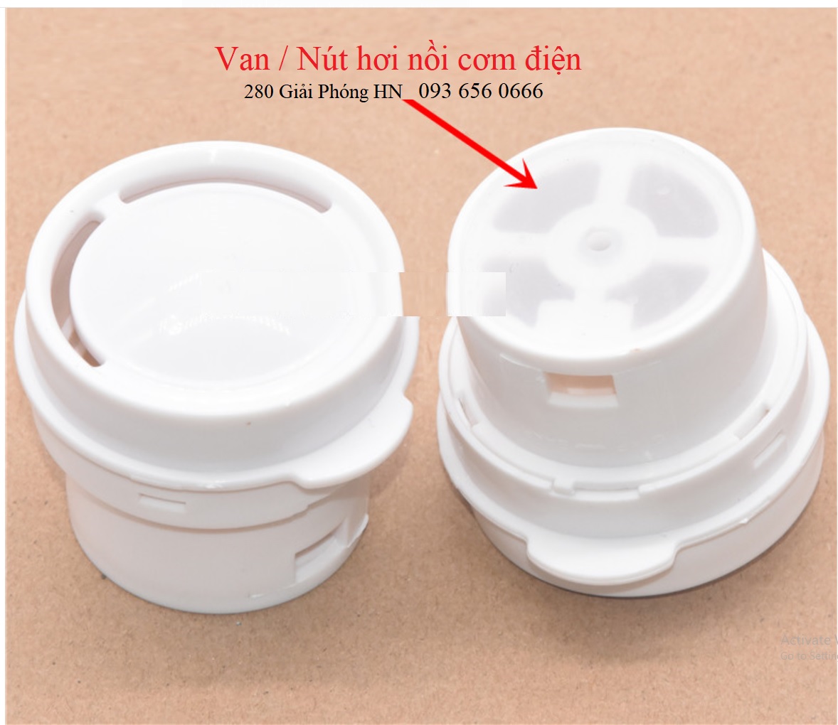 Nắp thoát hơi của nồi cơm điện nắp gài 1.2L 1.8L và 2.8L