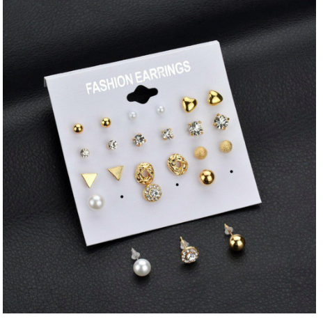 SET 12 đôi Khuyên tai cực xinh cho bạn gái