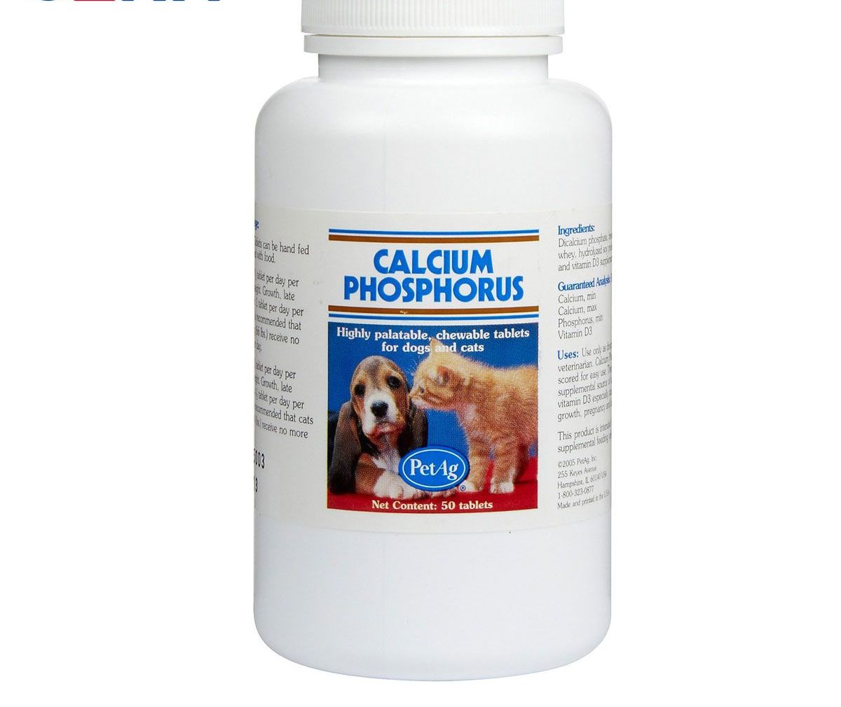 Viên Calcium photphorus bổ sung canxi cho thú cưng PetAg (viên lẻ)