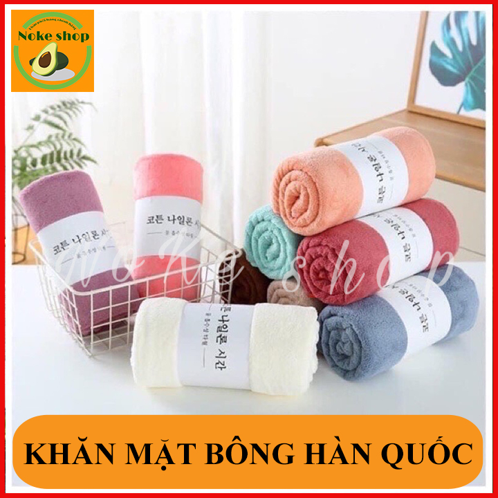 Khăn Mặt Lông Cừu Hàn Quốc Mềm Mại Siêu Thấm Hút  Cao Cấp Kích Cỡ 30x50cm, khăn lau mặt,khăn mặt gia đình,khăn rửa mặt,5 KHĂN LAU MẶT HÀN QUỐC Với Giái Ưu Đái