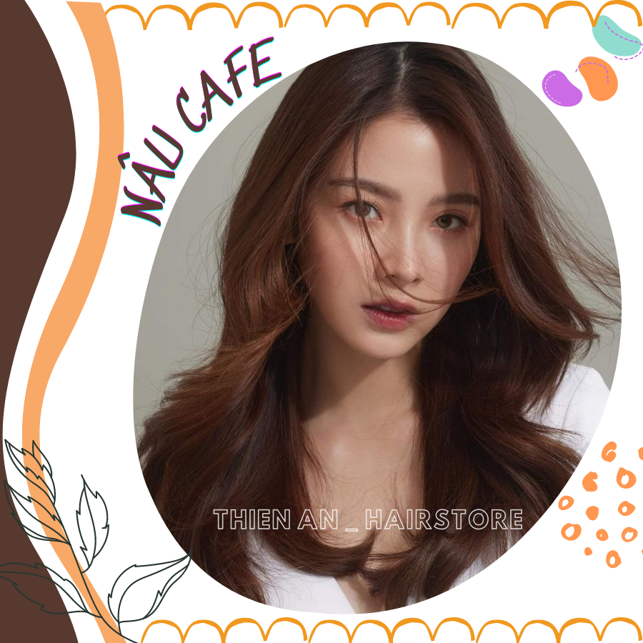 Thuốc nhuộm tóc màu Nâu Cafe + kèm trợ dưỡng