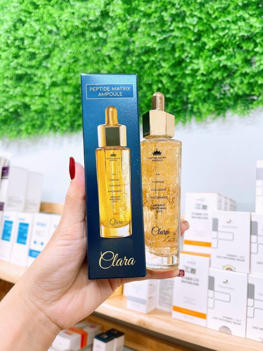 Tinh chất dưỡng ẩm trắng da Clara Peptide Matrix Ampoule Hàn Quốc