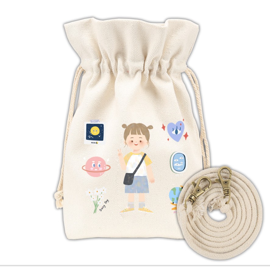 Túi đeo chéo nữ bé đáng yêu - Túi đeo miệng chun nhiều hình - túi đeo nhỏ gọn