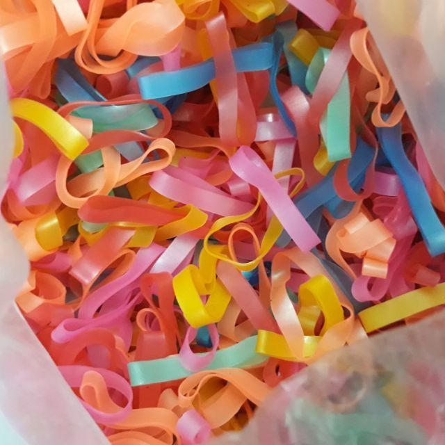 Chun Nịt Buộc Tóc Loại 1 Dai Chắc Sỉ 1Kg Chun Đen Chun Nịt Nhiều Màu