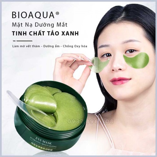 Hộp Mặt Nạ Mắt Bioaqua Tảo Biển Dưỡng Ẩm Làm Mịn Và Săn Chắc Da Giảm Quầng Thâm Bọng Mắt (60 miếng)