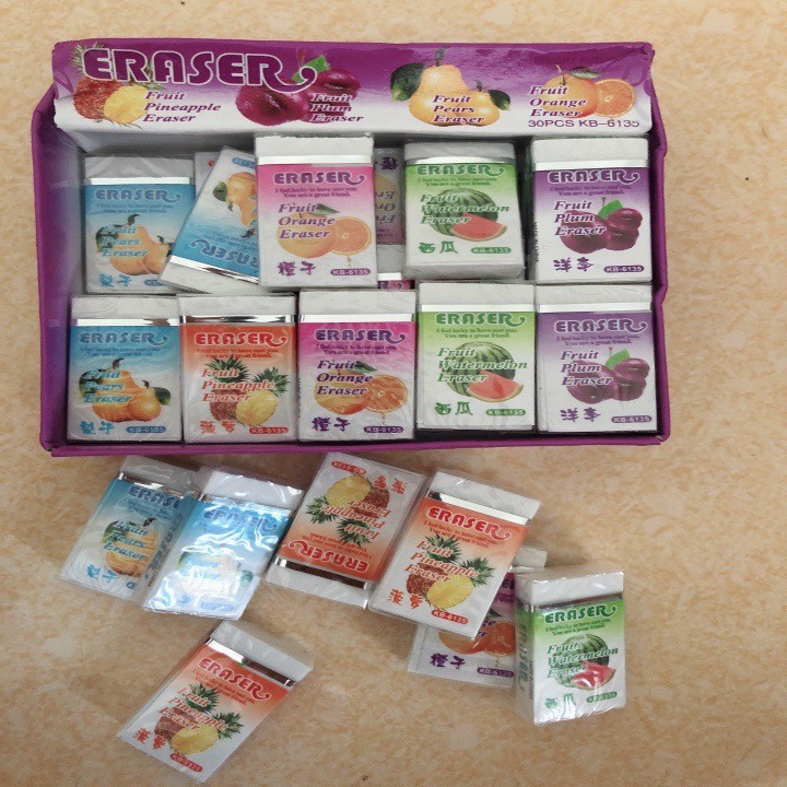 30 chiếc tẩy chì hoa quả