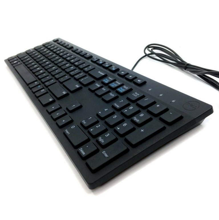 Bàn Phím Có Dây Dell KB216/Mouse Dell MS116 - Đen - Hàng Chính Hãng