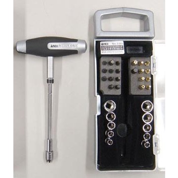 Bộ dụng cụ đa năng No.3360 Anex Nhật Bản-tô vít cách điện-tô vít đa năng-tô vít dẹp-tô vít 4 cạnh-tô vít đóng-tô vít cầm tay-tô vít Nhật Bản-tô vít lục giác-tô vít mini-tô vít ngắn