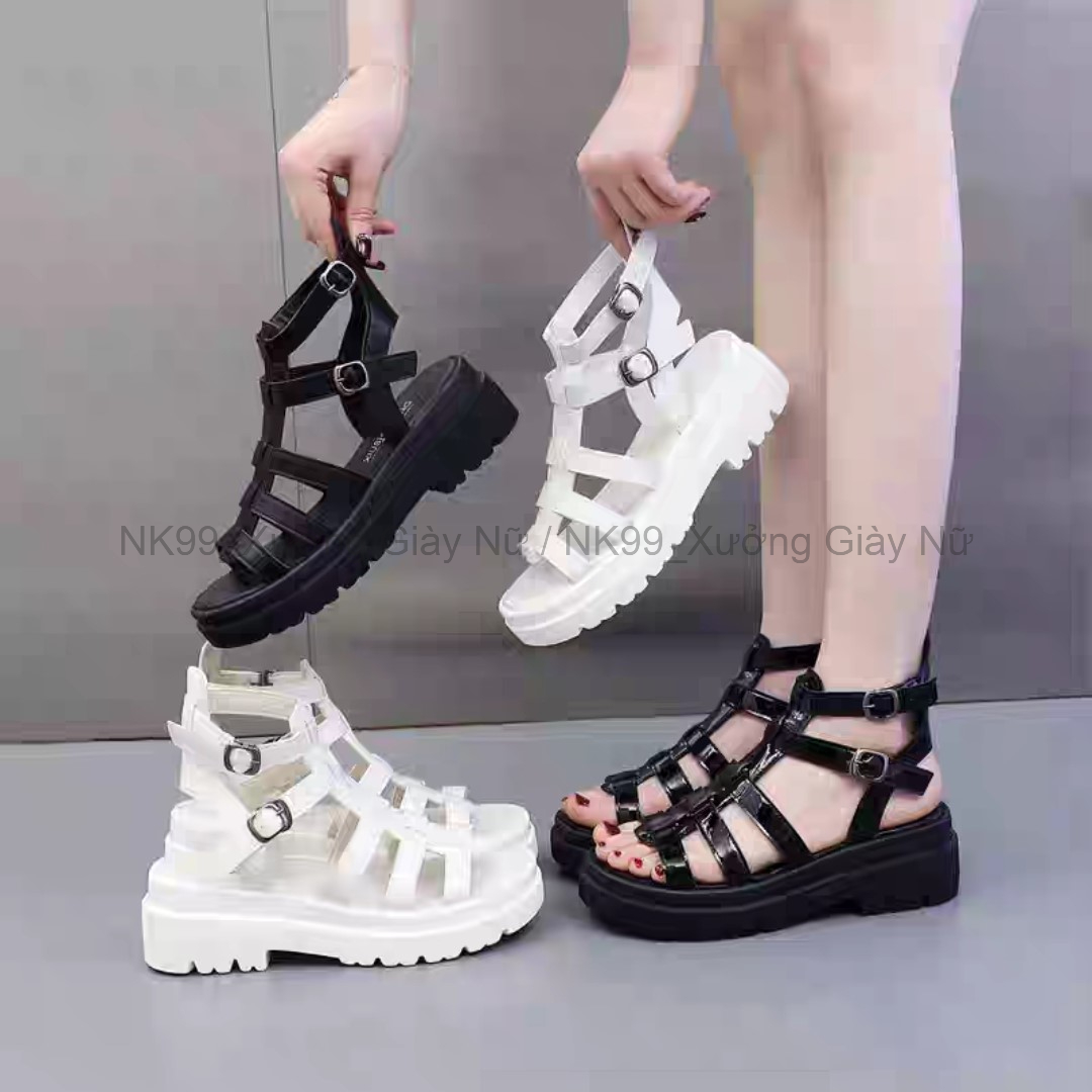 Dép Sandal Nữ Nhiều Dây Nhỏ Xinh Đế Siêu Nhẹ Êm Chân Thời Trang Cá Tính