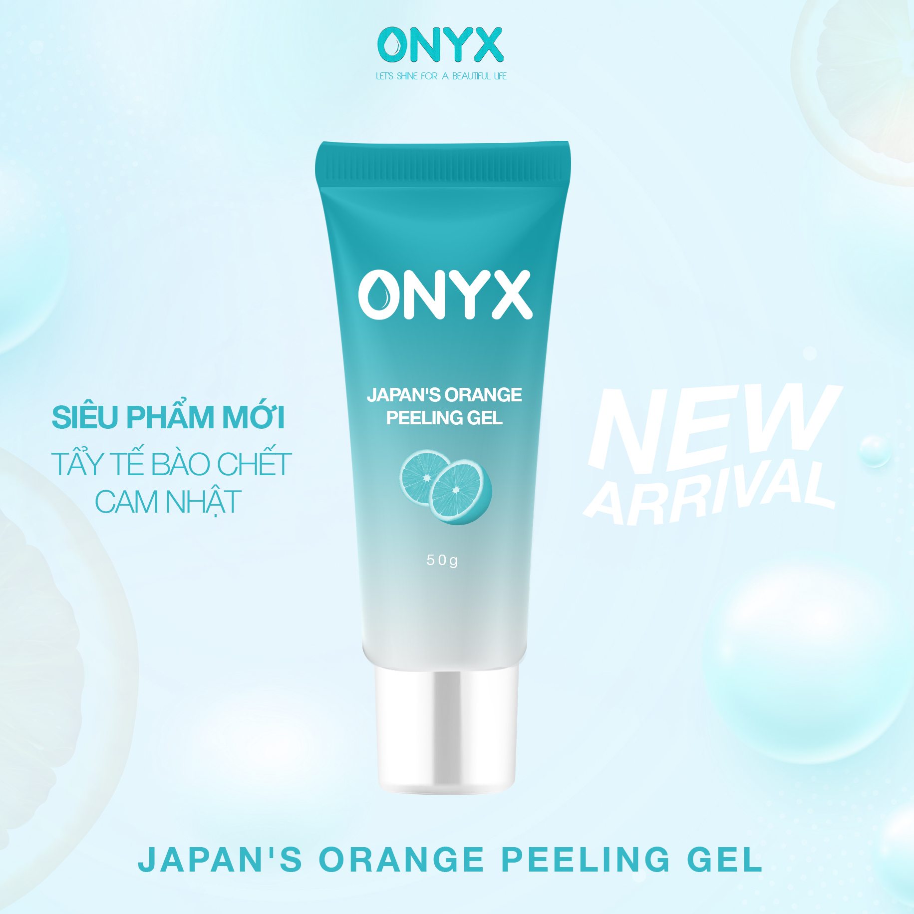 Tẩy tế bào chết da mặt Japan's Orange Peeling Gel ONYX Cosmetics Bảo Thy