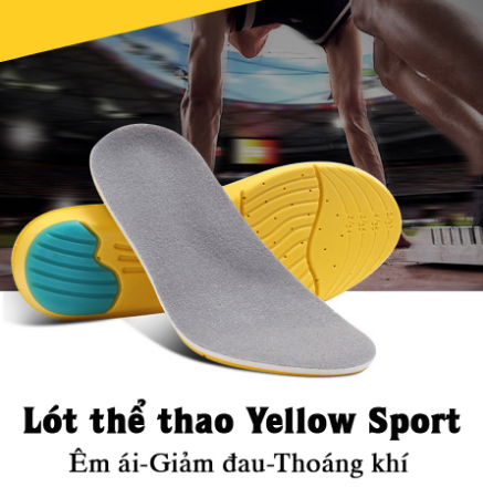 Lót giày thể thao nam Yellow Sport