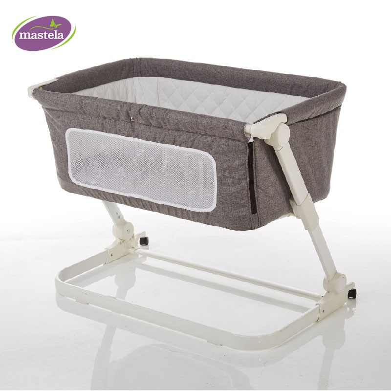 Nôi cũi nâng hạ độ cao ghép chung giường bố mẹ gập gọn Mastela PL506 - tiêu chuẩn ASTM Mỹ