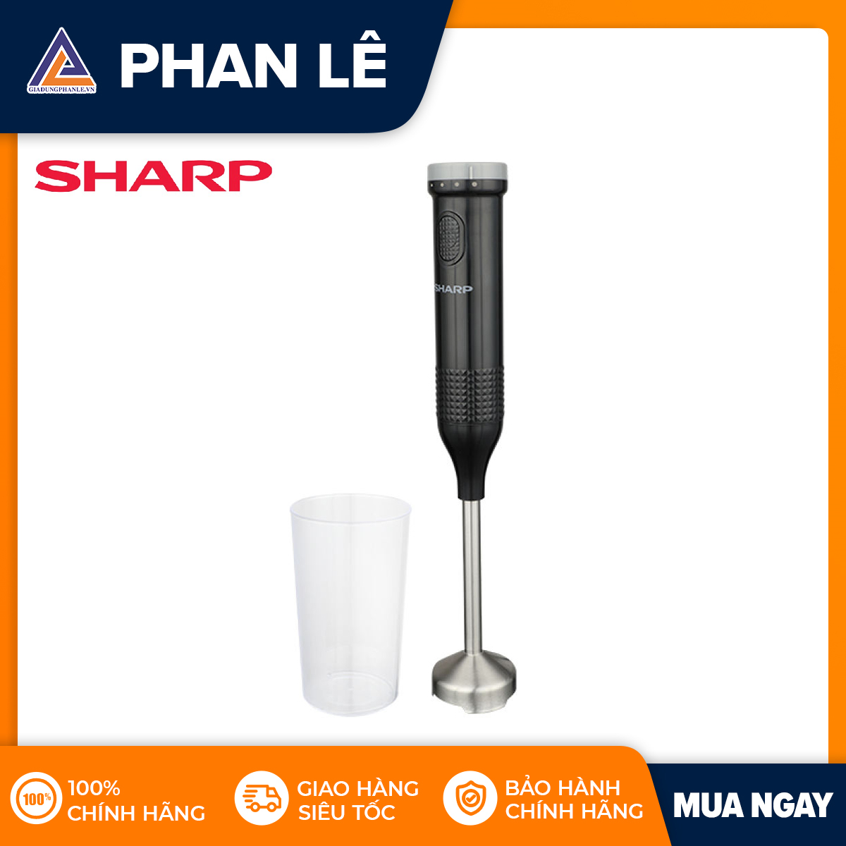 Máy xay cầm tay sharp em-h074sv-bk