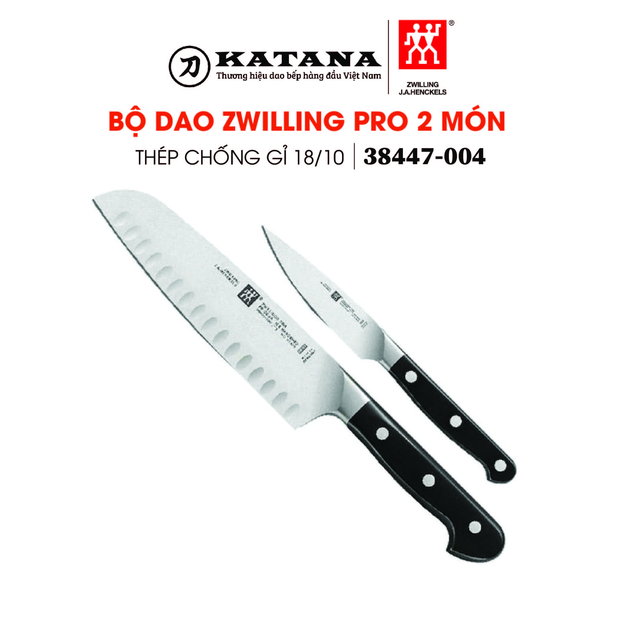 Zwilling - bộ dao zwilling pro - 2 món