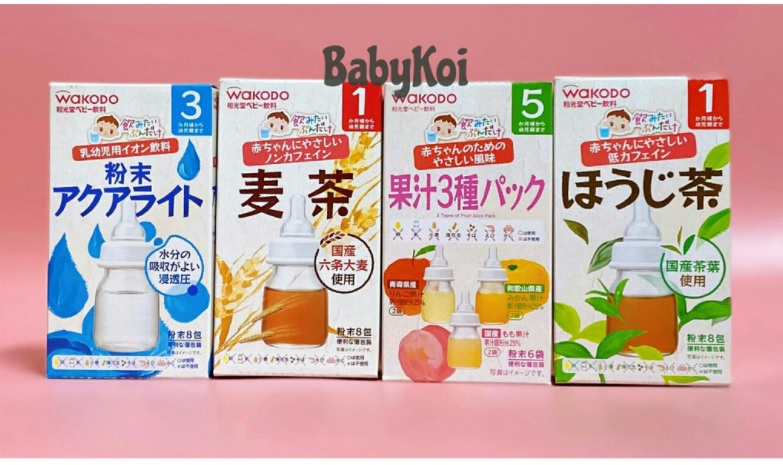 Trà hoa quả Wakodo Nhật Bản cho bé từ 5 tháng tuổi