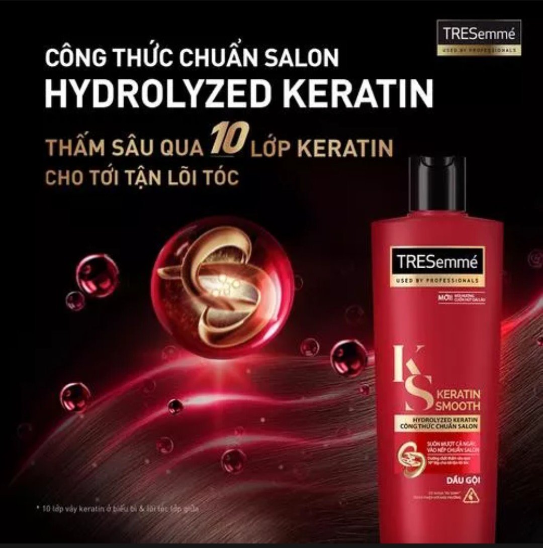 Dầu gội tresemme keratin smooth 640g - date 2025