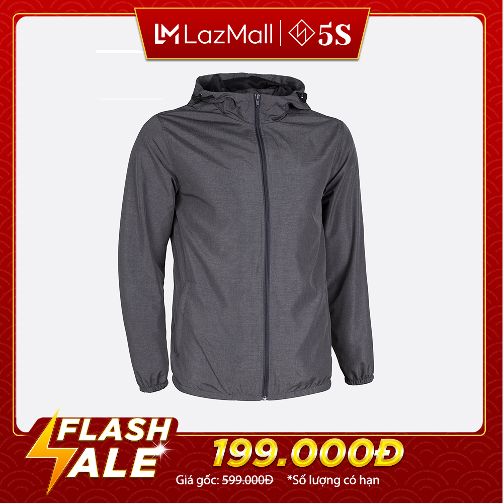 Áo Khoác Nam Vải Gió 5S (3 Màu) Thiết Kế 2 Lớp, Mũ Rời, Dáng Trẻ Trung, Chống Thấm Nước, Chống Gió (AKG20008)