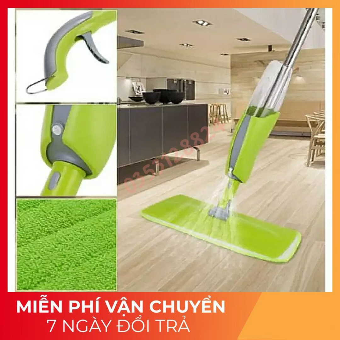 [HCM]Máy lau rửa sàn nhà phun nước phun sương đa năng Deermar bộ lau nhà cây lau nhà kèm bình xịt nước thông minh bảo hành 6 tháng