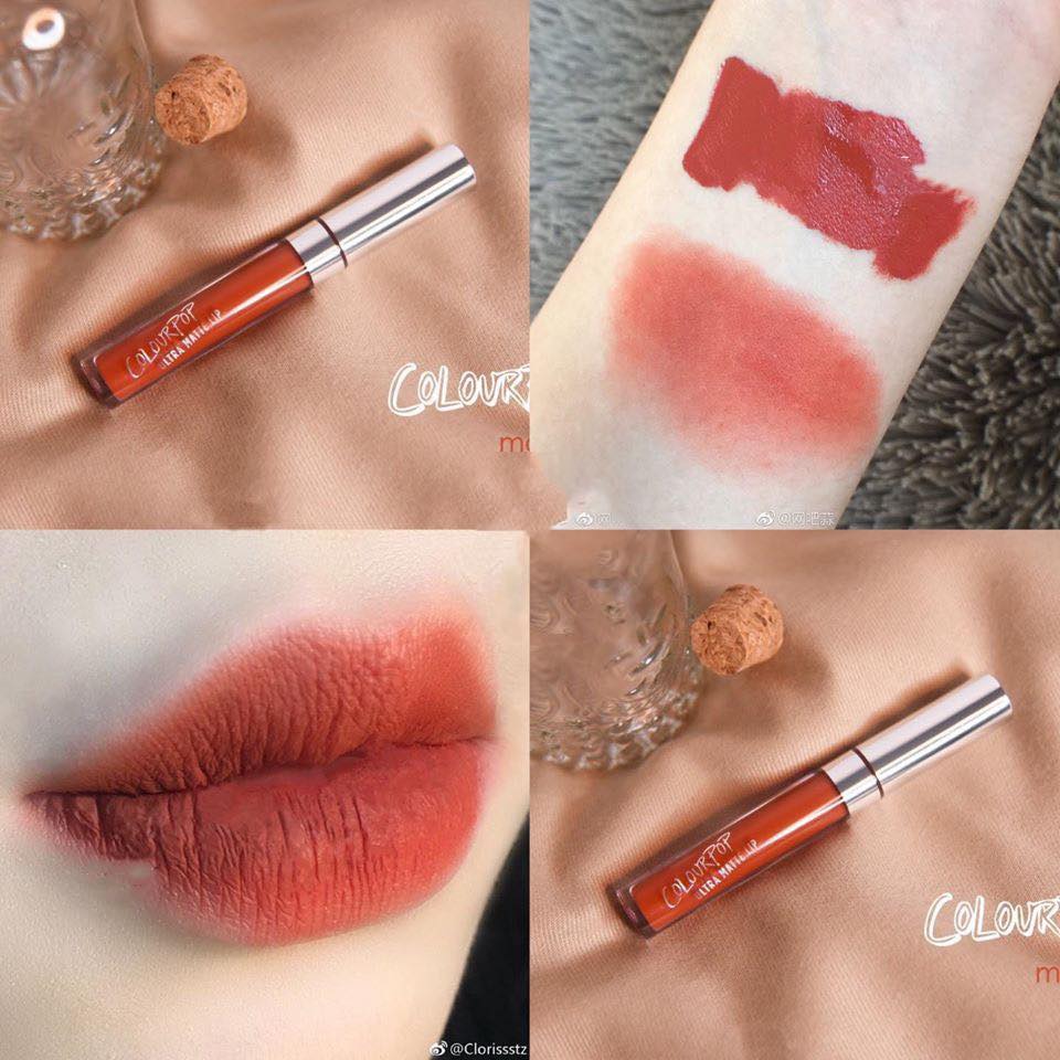 Son kem lì ultra matte lip colourpop - màu cam mama