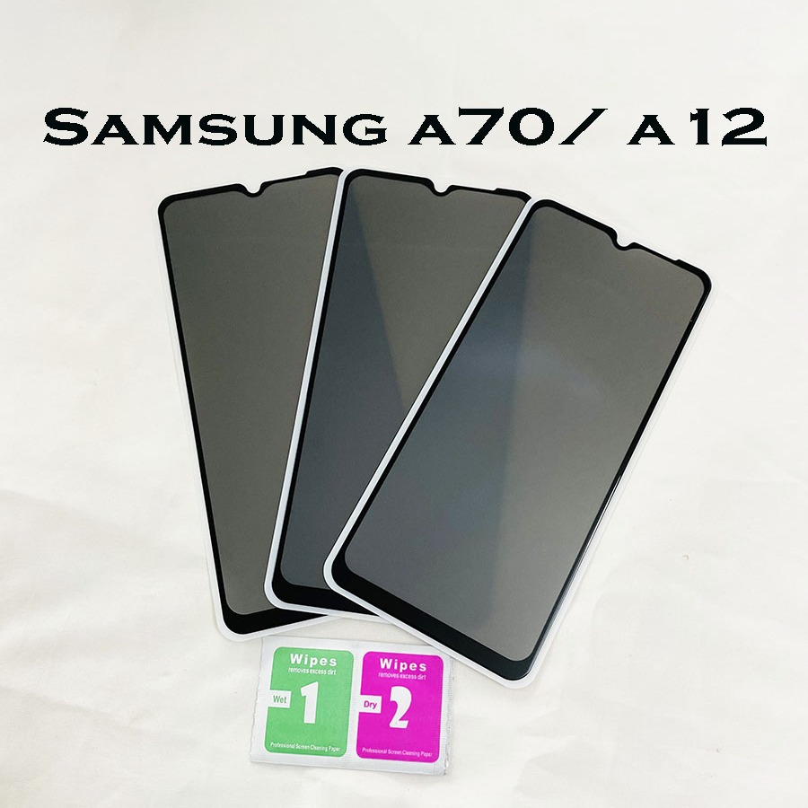 Kính cường lực Samsung chống nhìn trộm dòng máy Samsung A70/ A12