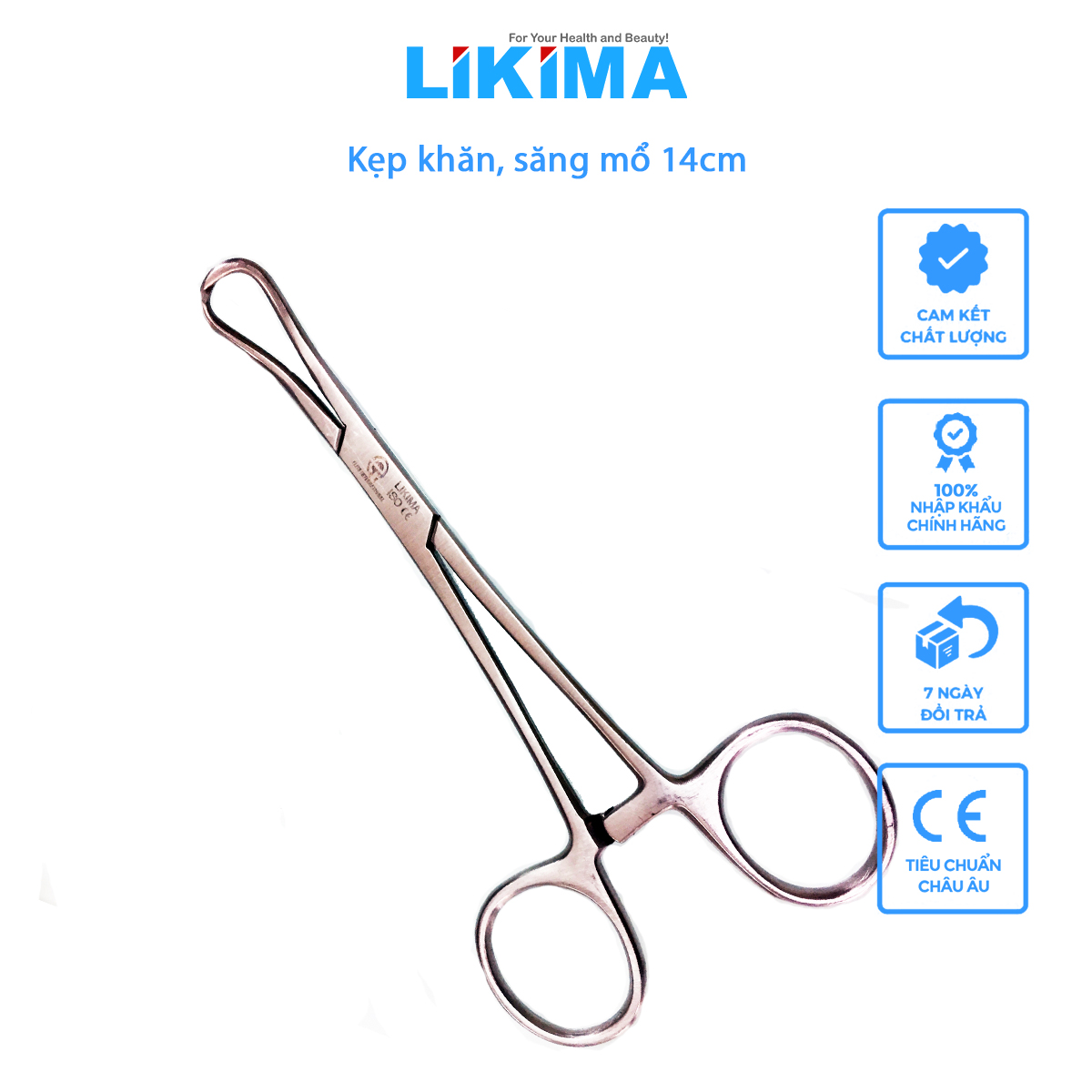 Kẹp khăn, săng mổ 14cm -Dụng cụ banh cỡ nhỏ