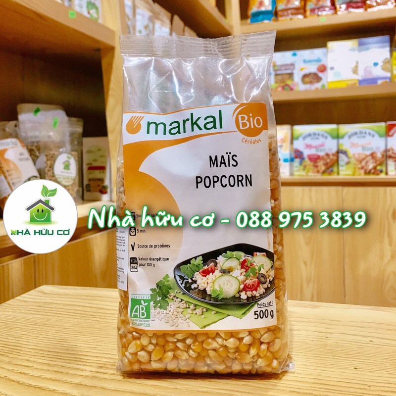 Ngô nổ bỏng hữu cơ Markal - Bắp nổ bỏng hữu cơ Markal - 500gr