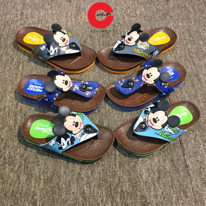 [Top Sale] Dép xỏ ngón Mickey Thái Lan cho bé trai bé gái siêu nhẹ chính hãng Cartoon Agency Thái Lan Sr7