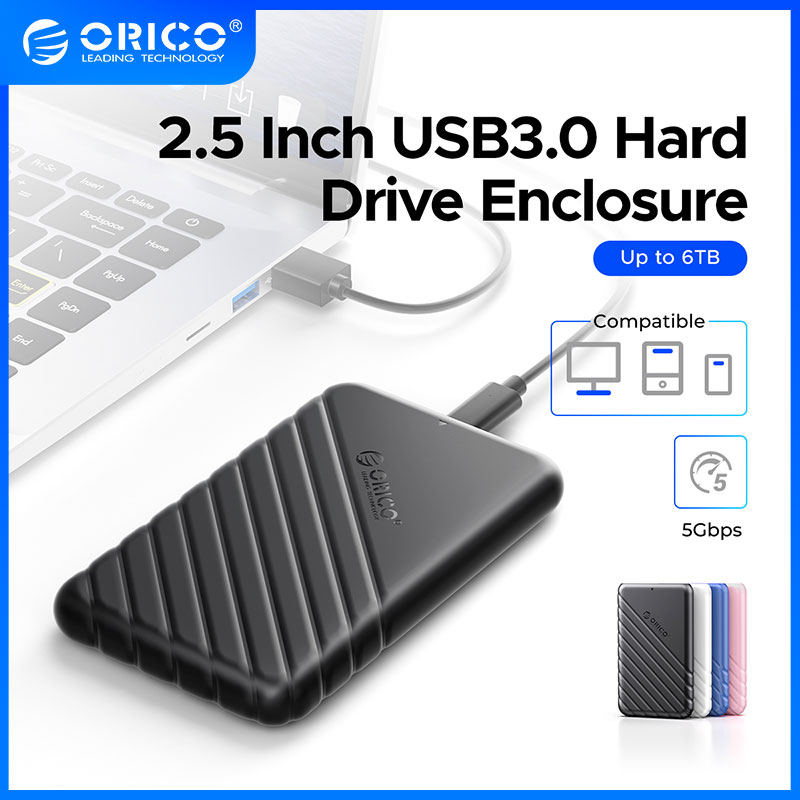 Vỏ Ổ Cứng 2.5 Inch, Hộp Đựng Ổ Cứng Gắn Ngoài ORICO SATA Sang USB 3.1 Hỗ Trợ UASP TRIM Smart Sleep, 