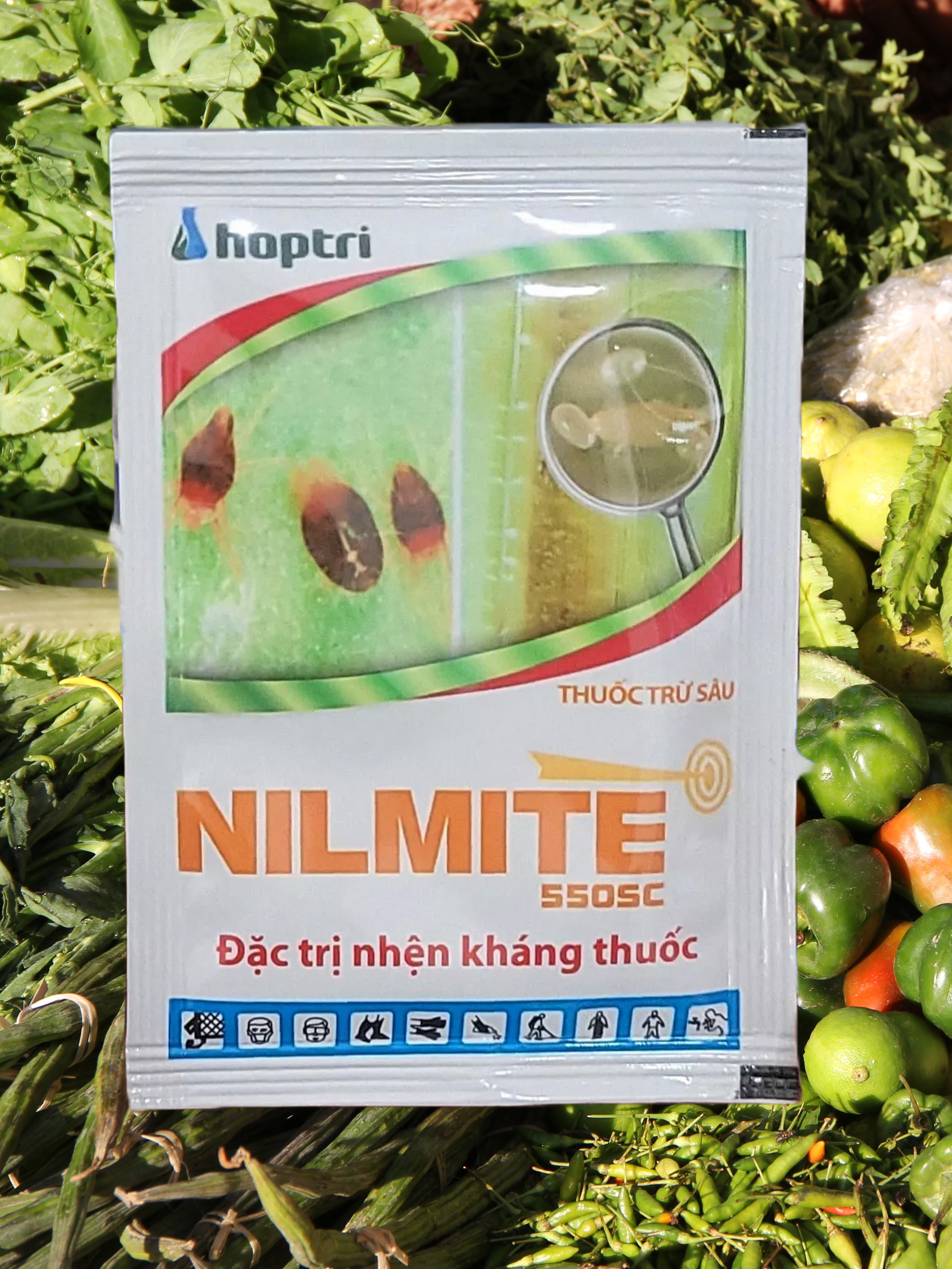 Thuốc trừ nhện Nilmite 550SC gói 10ml, diệt trừ nhện đỏ, nhện gié hại cây