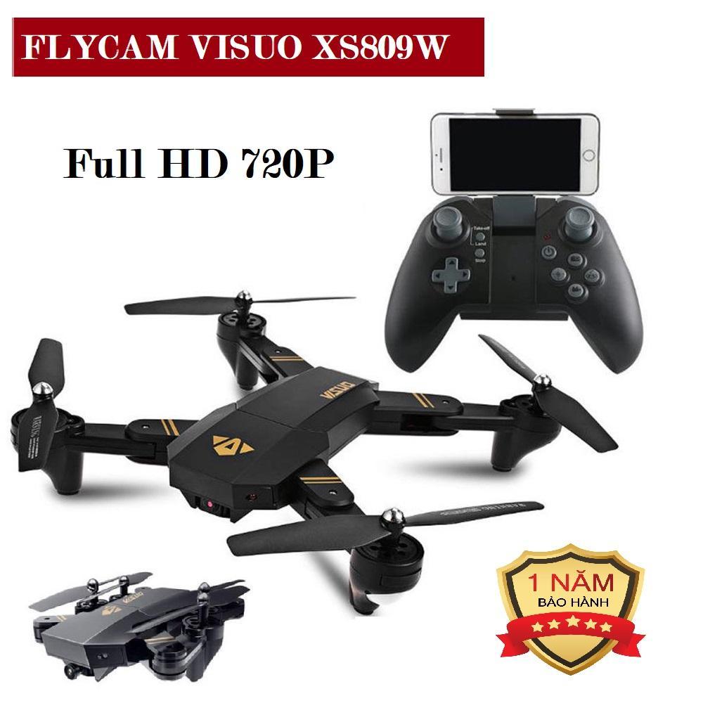 FLYCAM Visuo XS809W Thế Hệ Mới, Ban May Bay Dieu Khien Tu Xa, Flycam Giá Rẻ, 4 Cánh Dễ Dàng Gấp Gọn, Quay Video Full Hd, Nhào Lộn 360 Độ, Động Cơ Mạnh Mẽ, Âm Thanh Sống Động, Đa Chức Năng, Chinh Phục Mọi Thử Thách.