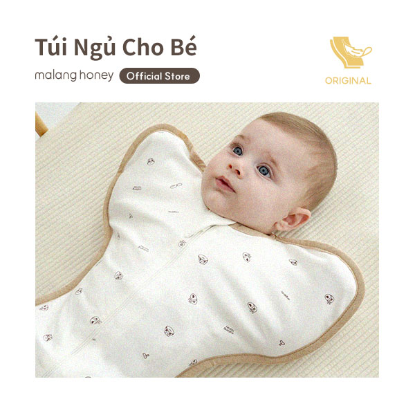 [Malang Honey] Korean Organic Newborn Swaddle Blanket Sleep Sack Butterfly Shape - Original Organic (Autumn & Winter)