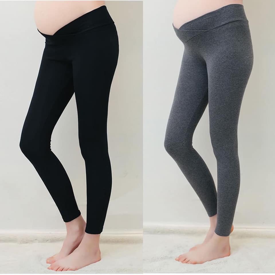 Quần bầu cạp chéo- legging cạp chéo tiện lợi 1111- Đồ Bầu Xinh