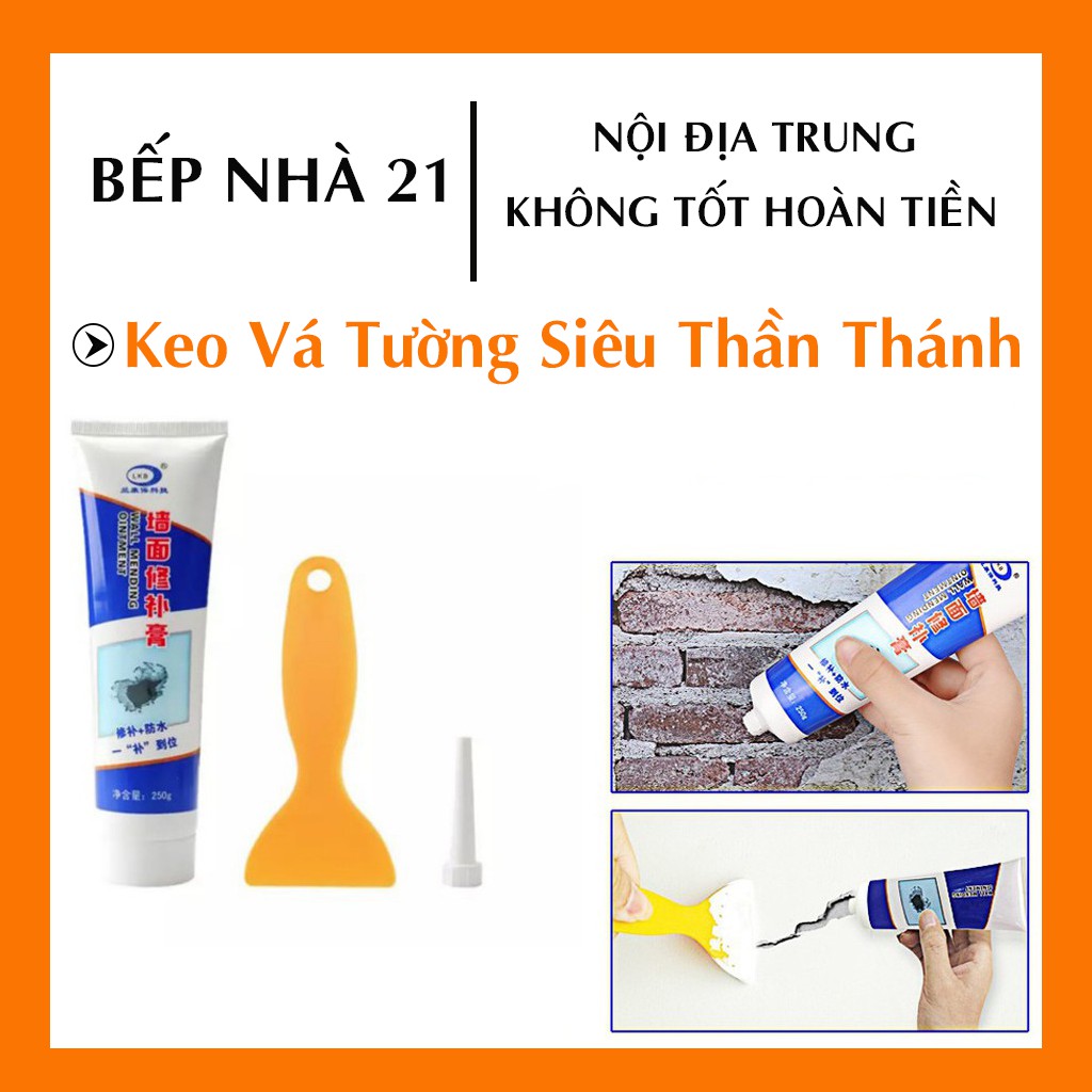 Keo vá tường đa năng | tuýp keo trám tường tặng kèm dụng cụ trám - gd197