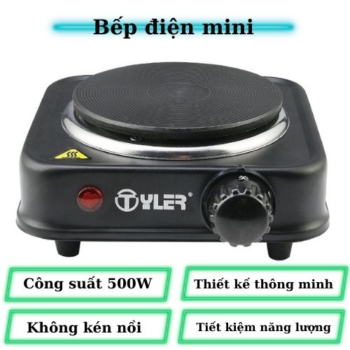 Bếp điện mini công suất 500W sơn tĩnh điện siêu đẹp,pha cafe, pha trà,nấu nước tiện ích,hâm cháo, sữa đa năng thích hợp tất cả các loại đồ vật dụng nấu