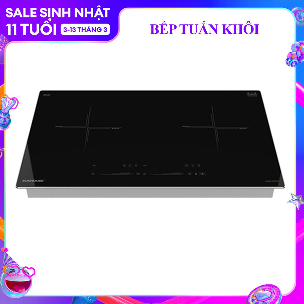 Bếp Điện Từ Đôi Sunhouse SHB 9109s