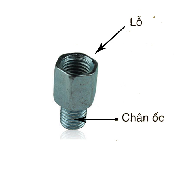 Ốc nâng chân gương ốc chuyển đổi ren chân gương