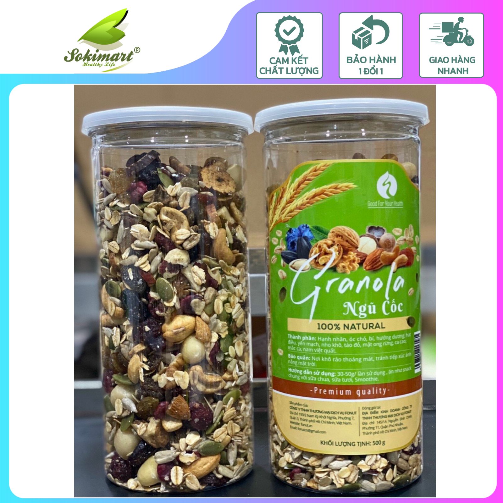 Ngũ cốc Granola cao cấp - 500g