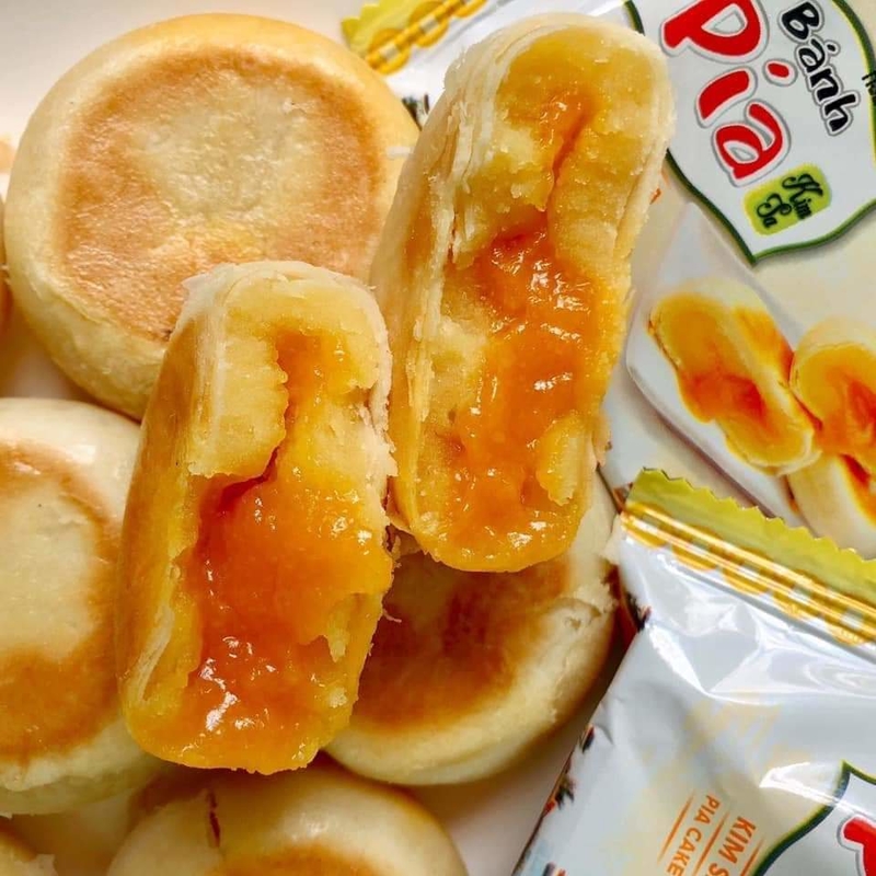Bánh Pía mini nhân đậu xanh sầu riêng