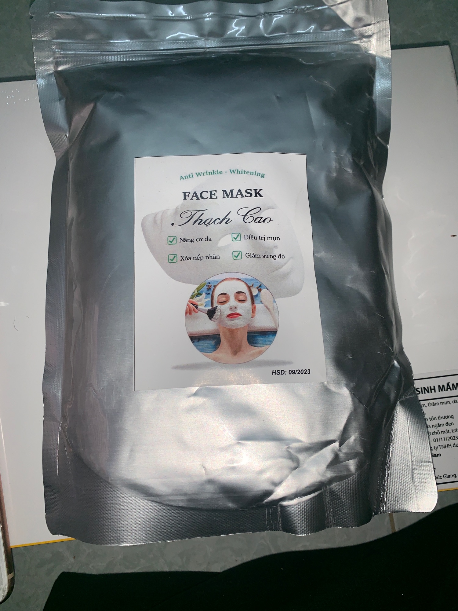 Bột đắp mặt thạch cao,gói 1kg