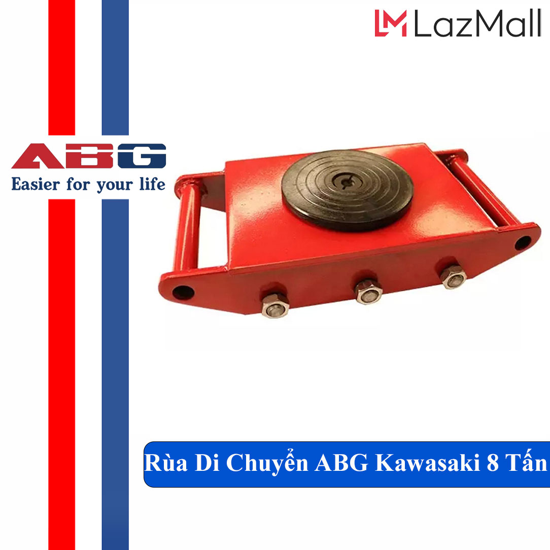 Rùa Di Chuyển ABG 8 Tấn - Tích Hợp 6 Bánh Xe, Xe Rùa Đẩy Hàng Di Chuyển Tải Trọng Cao, Bền Bỉ (Giao Màu Ngẫu Nhiên)