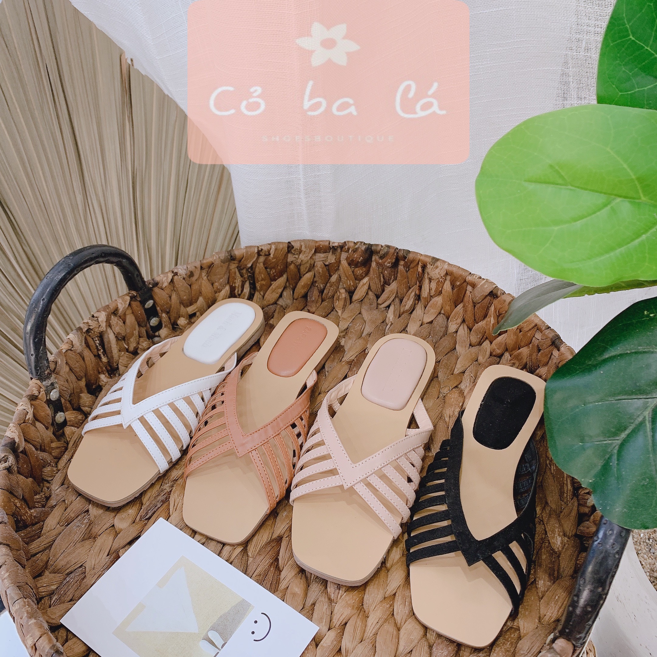 Dép lê nữ cobalashoes - dép quai ngang thòi trang - dép xỏ ngón đế bệt - dép rọ nữ cao cấp d210483