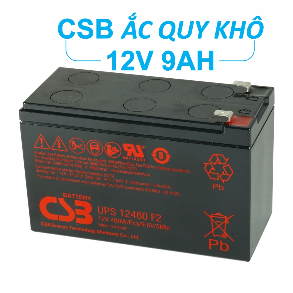 Bình ắc quy khô 12V 5Ah dùng để thay thế các dụng cụ điện