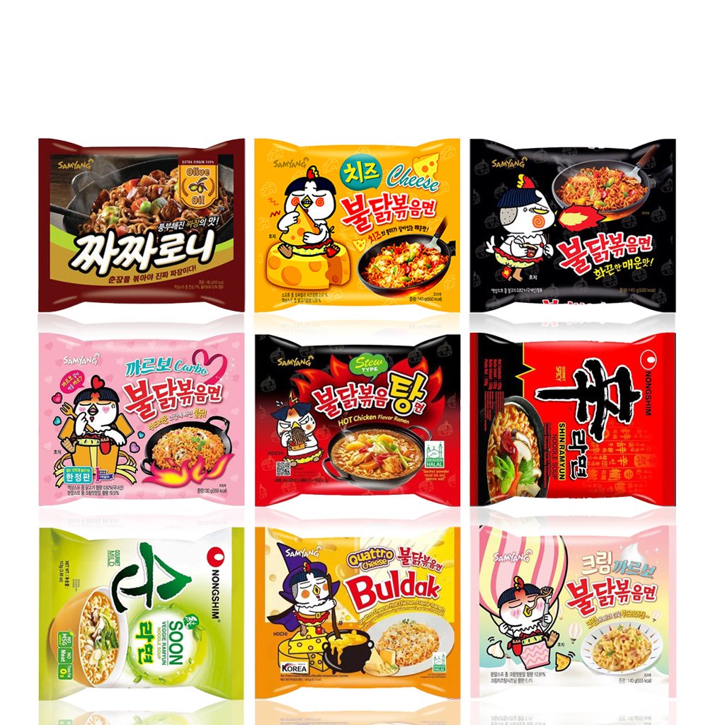 Mì Cay Hàn Quốc SAMYANG nhiều vị gói 140gr