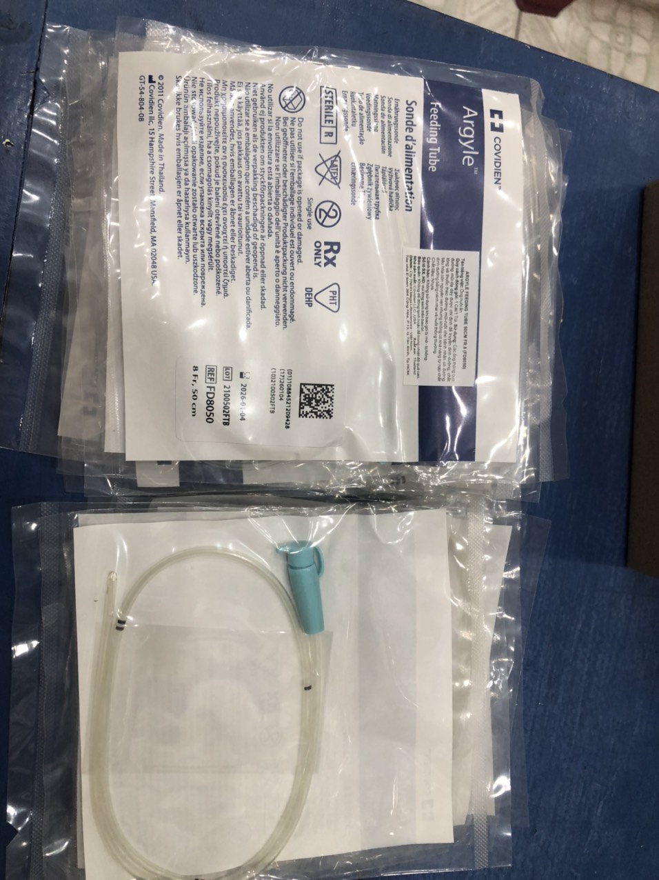 Dây cho ăn argyle feeding tube số 6fr, 8fr, 10fr covidien thái lan